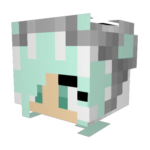 Zoomerdino1 Minecraft avatar head, 3D render