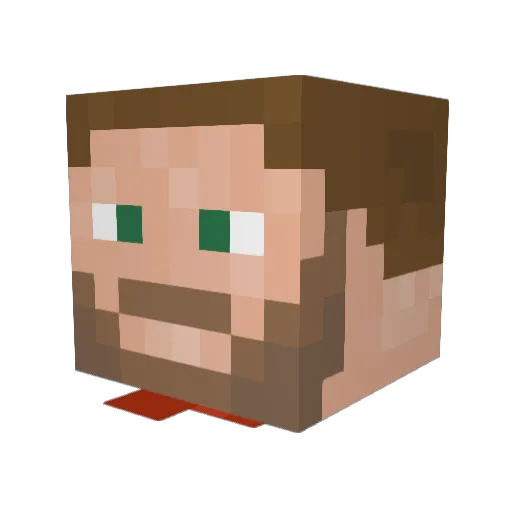 Zoomie93 Minecraft avatar head, 3D render