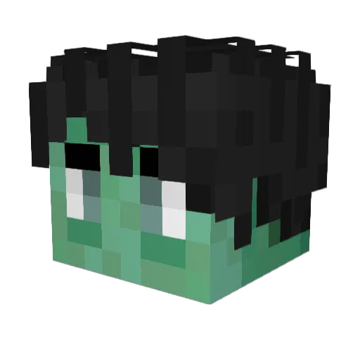 Zooooos Minecraft avatar head, 3D render