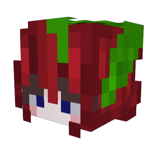 ZootedsPumpkin Minecraft avatar head, 3D render