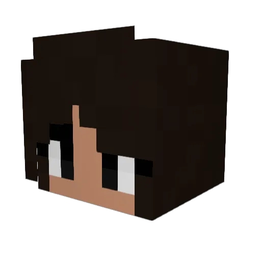 Zophia Minecraft avatar head, 3D render