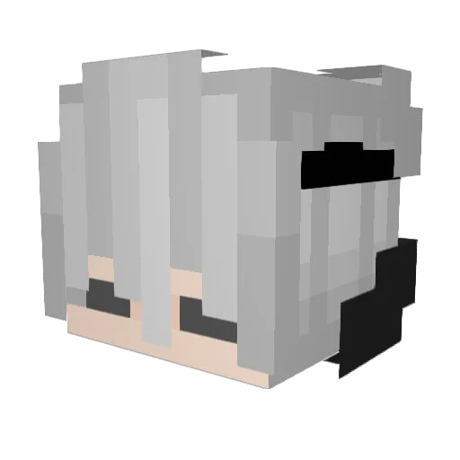 ZoraDaExplora Minecraft avatar head, 3D render