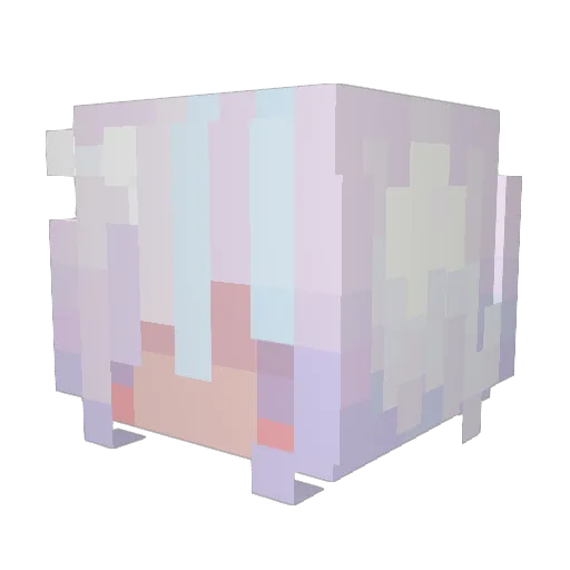 Zoraig Minecraft avatar head, 3D render