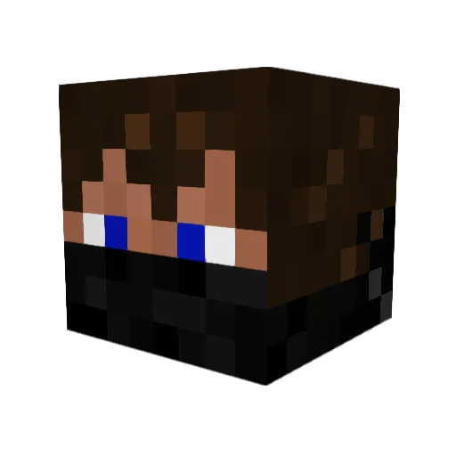 Zoraiyo Minecraft avatar head, 3D render