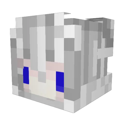 Zoratan Minecraft avatar head, 3D render