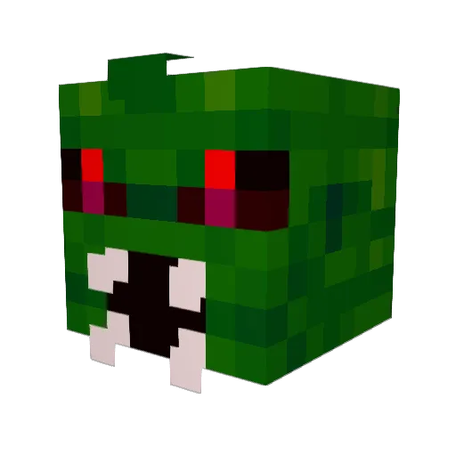 Zorder307 Minecraft avatar head, 3D render