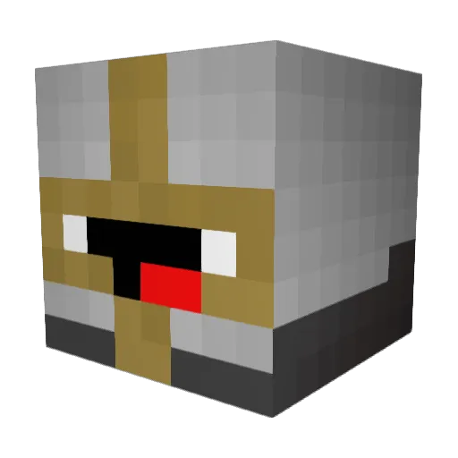 Zordokk Minecraft avatar head, 3D render