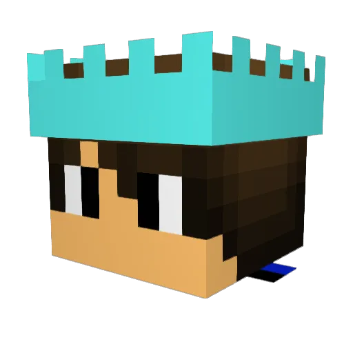 Zoreil Minecraft avatar head, 3D render
