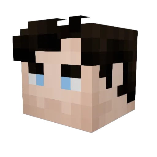 Zorej Minecraft avatar head, 3D render