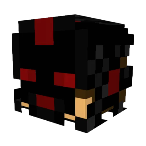 Zoretronite Minecraft avatar head, 3D render