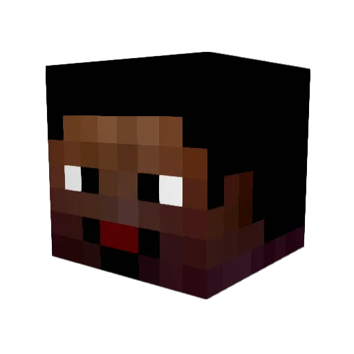 ZorgJul Minecraft avatar head, 3D render