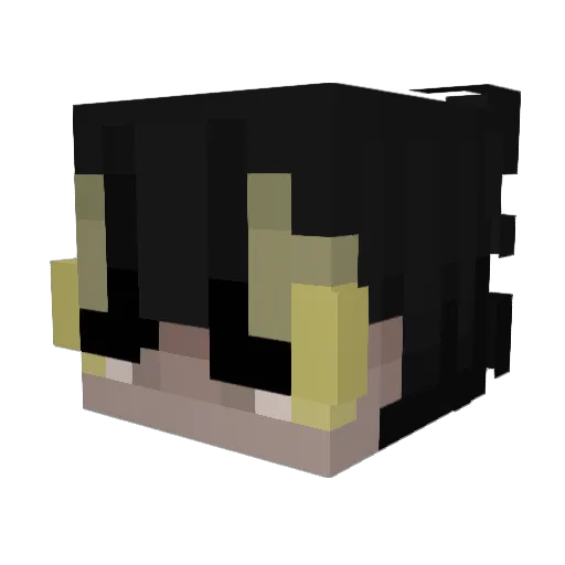 ZoriHiru Minecraft avatar head, 3D render
