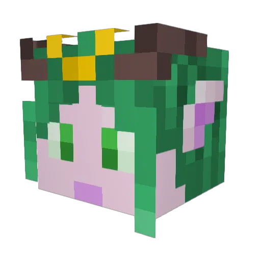 Zoriy Minecraft avatar head, 3D render