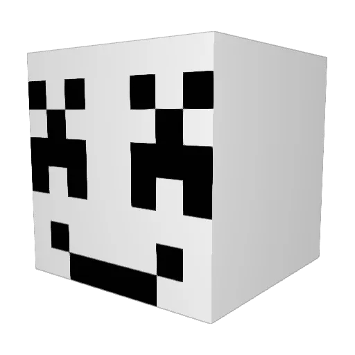 ZorkGaming Minecraft avatar head, 3D render