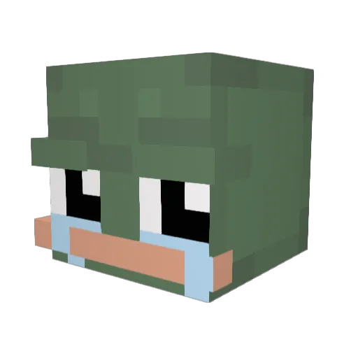 Zorni123 Minecraft avatar head, 3D render