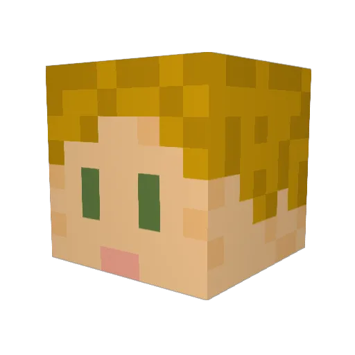 Zornkraut Minecraft avatar head, 3D render