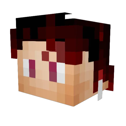 ZoroJoro Minecraft avatar head, 3D render