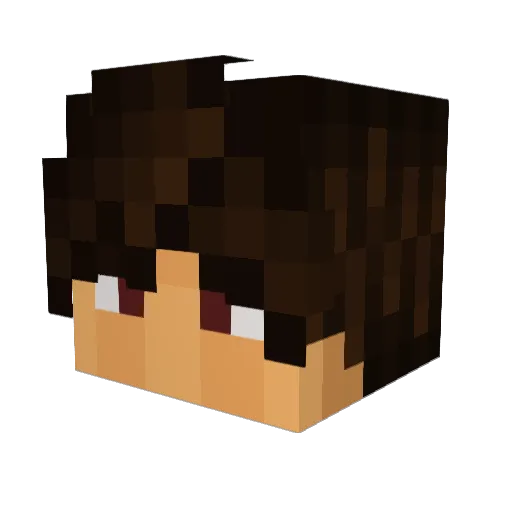 ZoroSpy Minecraft avatar head, 3D render
