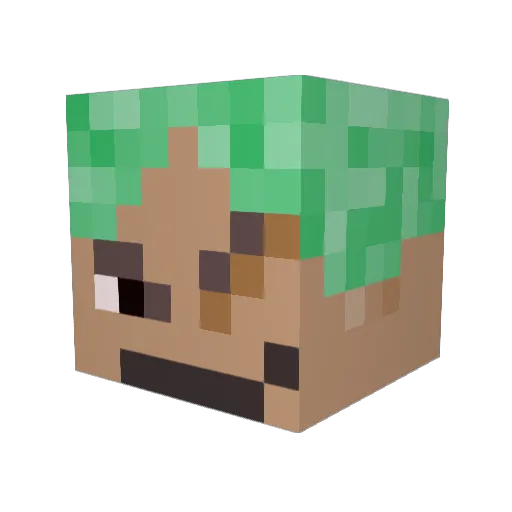 ZoroTheSwordsman Minecraft avatar head, 3D render