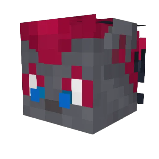 Zoroark0822 Minecraft avatar head, 3D render