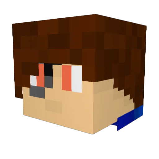Zoroldo Minecraft avatar head, 3D render
