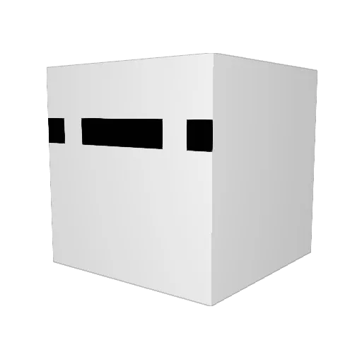 Zoroos Minecraft avatar head, 3D render