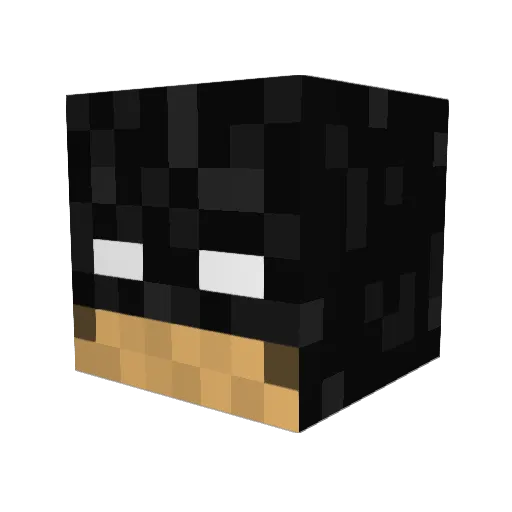 Zororoen Minecraft avatar head, 3D render