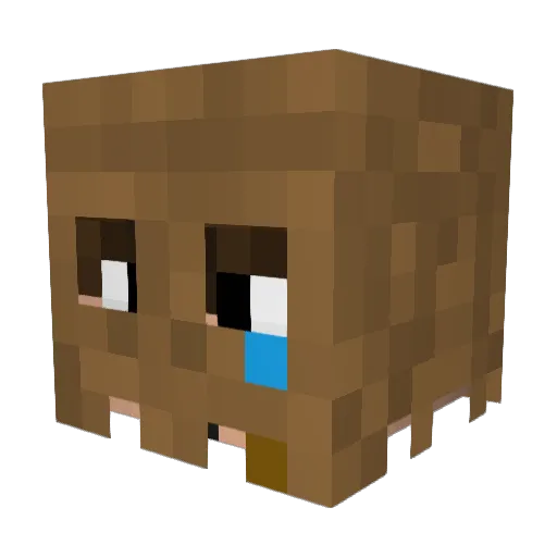 Zoroteam Minecraft avatar head, 3D render
