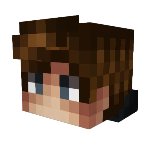 Zorox35 Minecraft avatar head, 3D render