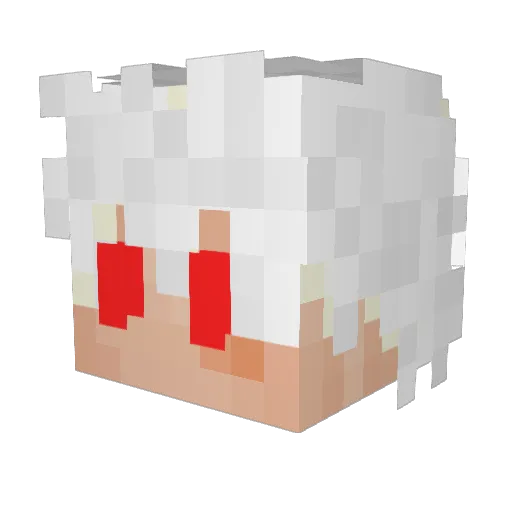 ZorroKingofHell Minecraft avatar head, 3D render