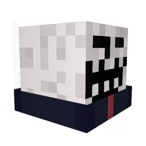 ZorroNeavy Minecraft avatar head, 3D render