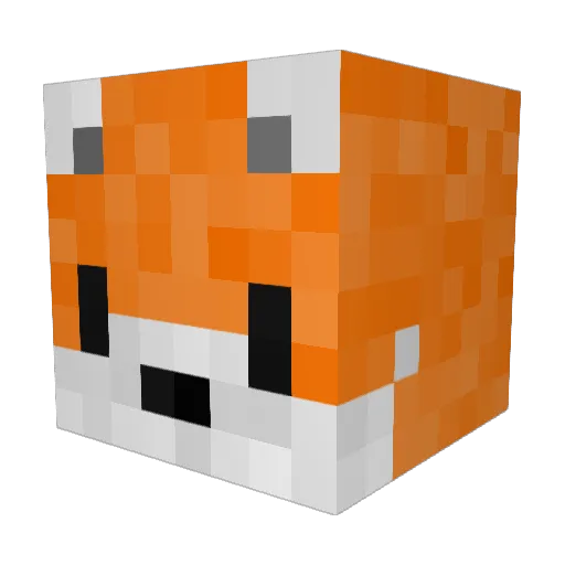 ZorroX2100 Minecraft avatar head, 3D render