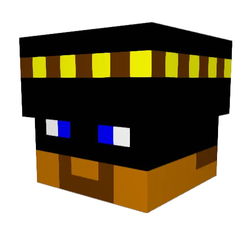 Zorrolille Minecraft avatar head, 3D render