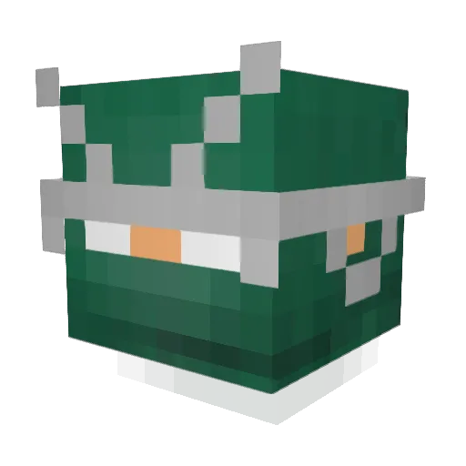 Zorta Minecraft avatar head, 3D render