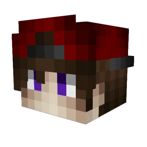 Zortexxx38 Minecraft avatar head, 3D render
