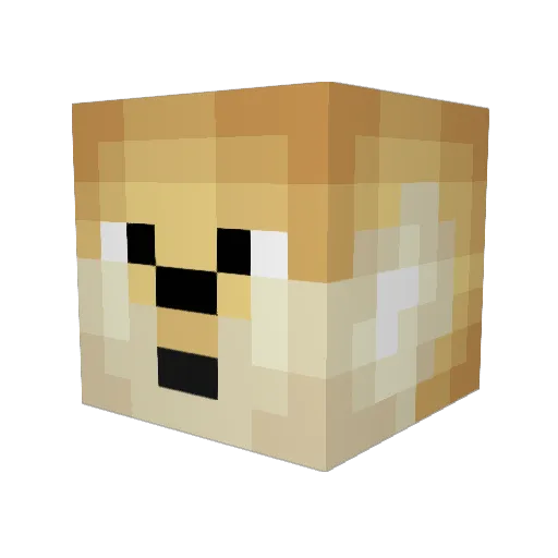 Zortezz Minecraft avatar head, 3D render
