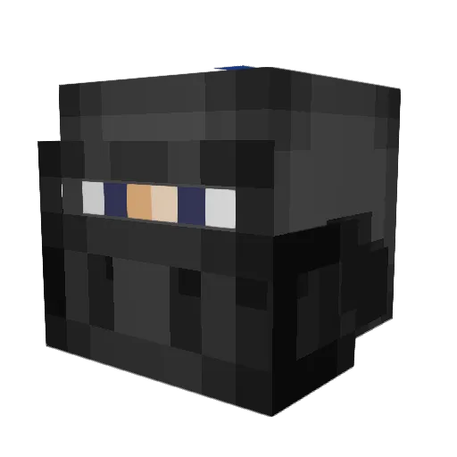 Zortoo Minecraft avatar head, 3D render