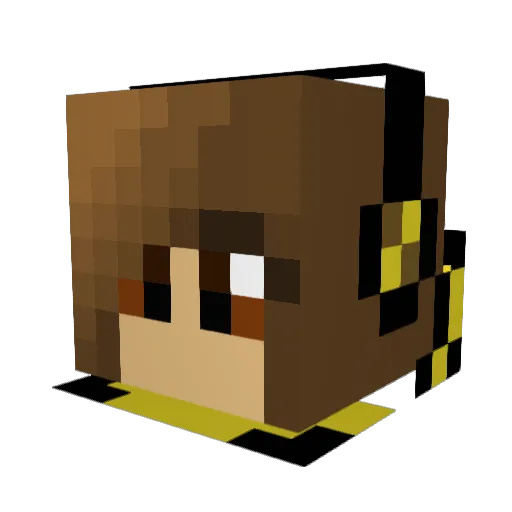Zoru_ Minecraft avatar head, 3D render
