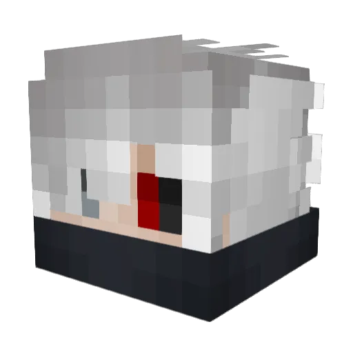 Zoruchi Minecraft avatar head, 3D render