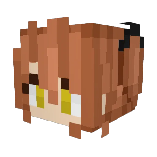 Zorxiros Minecraft avatar head, 3D render