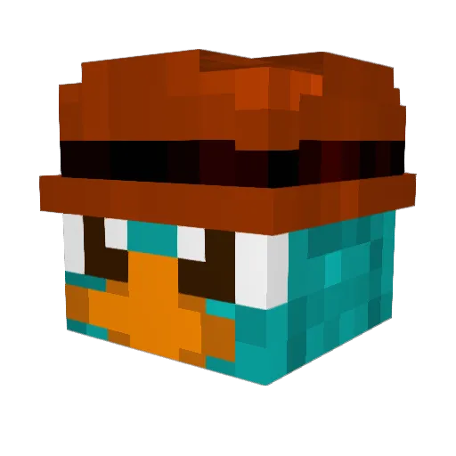 Zos201 Minecraft avatar head, 3D render