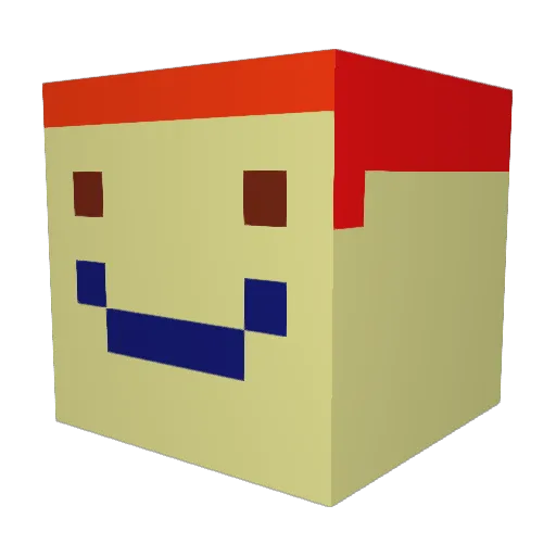 Zosia26 Minecraft avatar head, 3D render