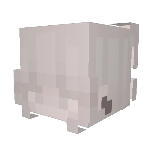 Zosiia Minecraft avatar head, 3D render