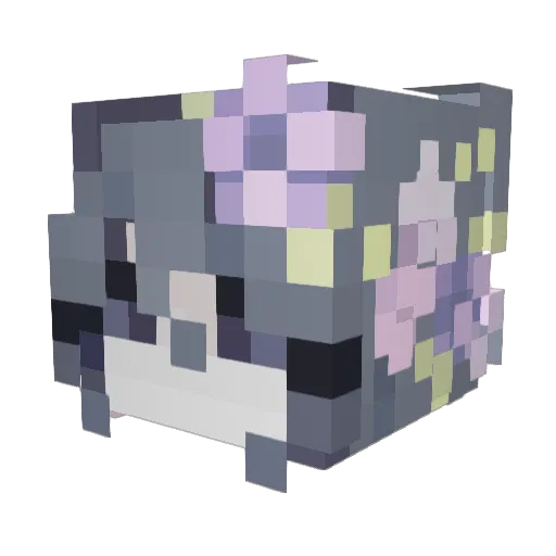 Zoska3 Minecraft avatar head, 3D render