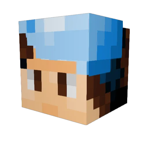ZotHarN Minecraft avatar head, 3D render