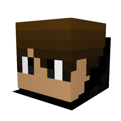 Zotap Minecraft avatar head, 3D render