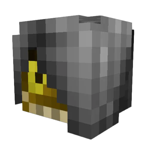 Zotar_ Minecraft avatar head, 3D render