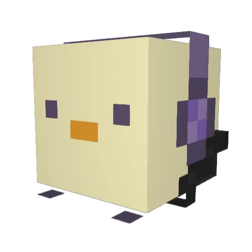 Zotenz Minecraft avatar head, 3D render