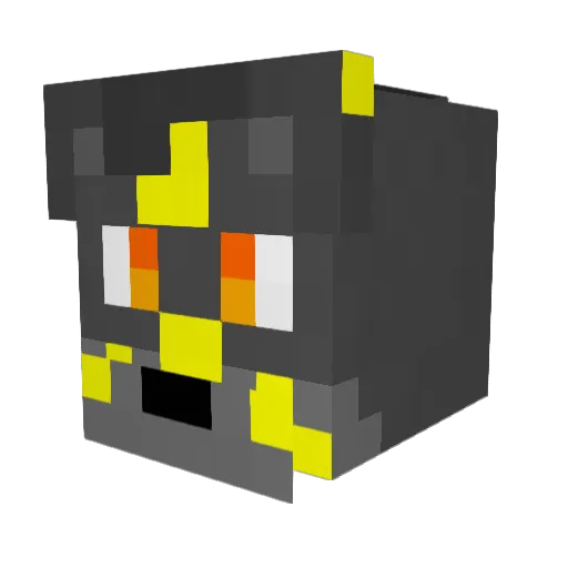 ZotheYeen Minecraft avatar head, 3D render