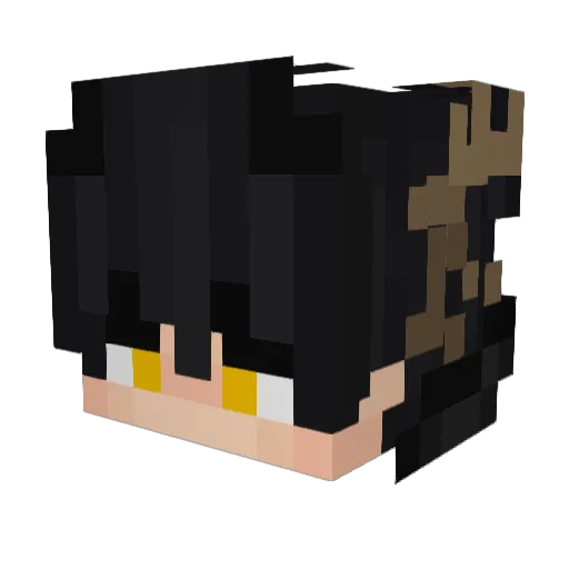 ZoulSkar Minecraft avatar head, 3D render
